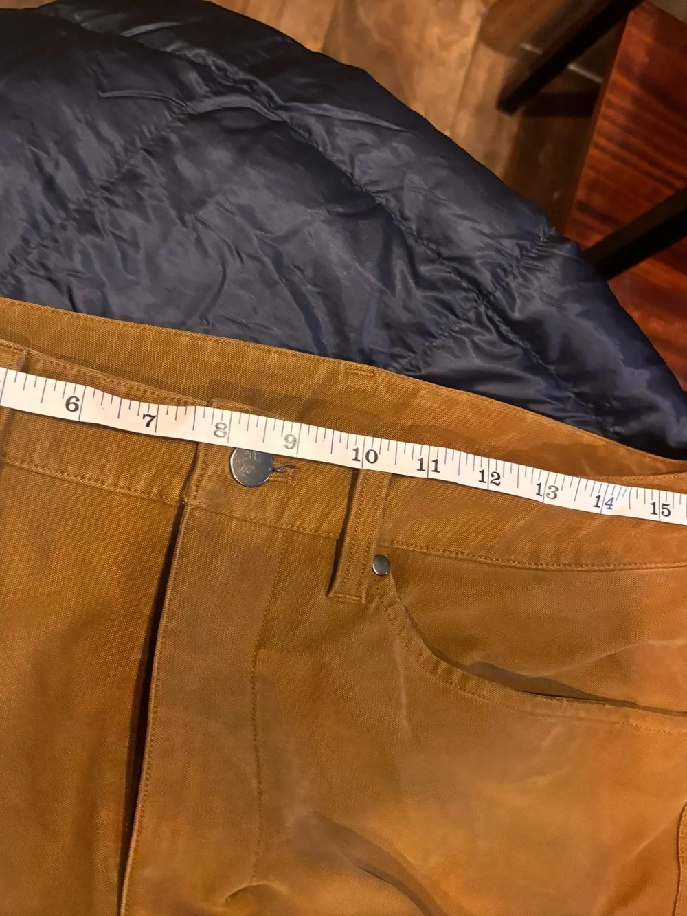 Lululemon Men's Slim Chino Pants in Mustard Brown - Classic Everyday Style